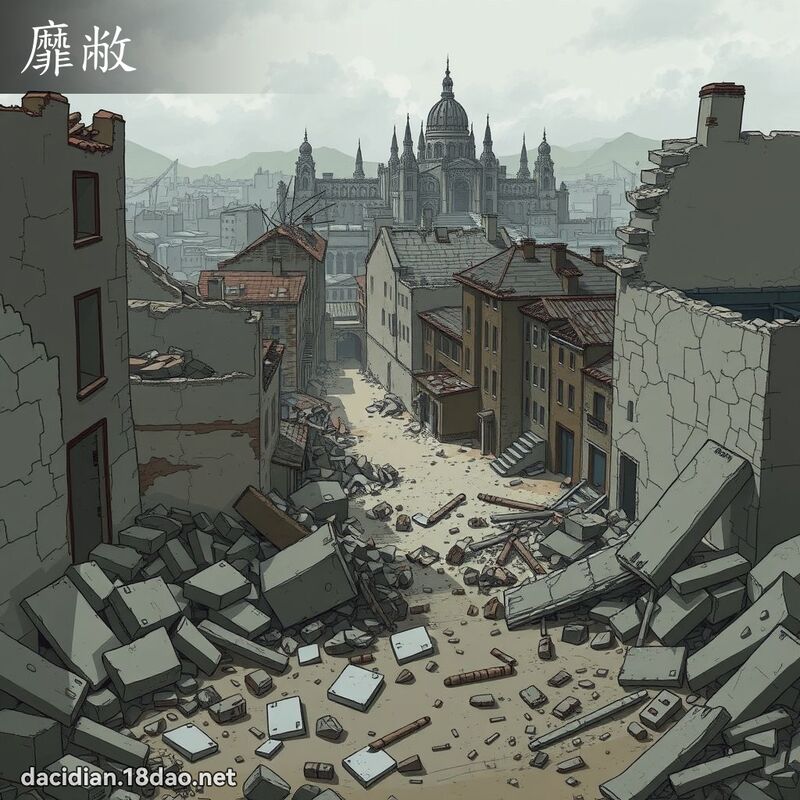 靡敝 - 国语大辞典配图