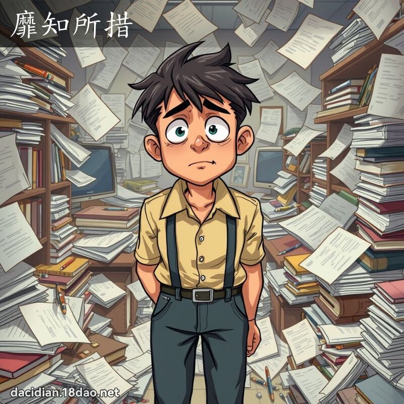 靡知所措 - 國語大辭典配圖