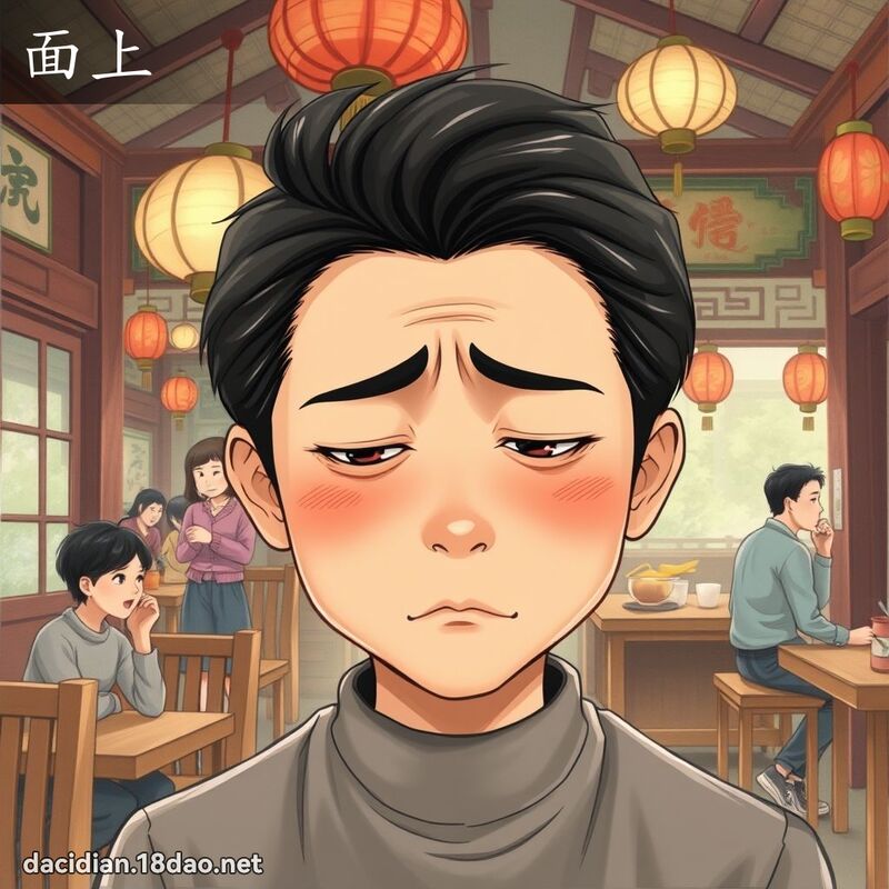 面上 - 國語大辭典配圖