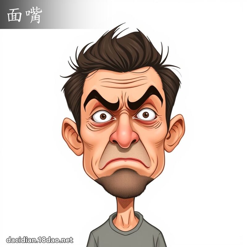 面嘴 - 国语大辞典配图