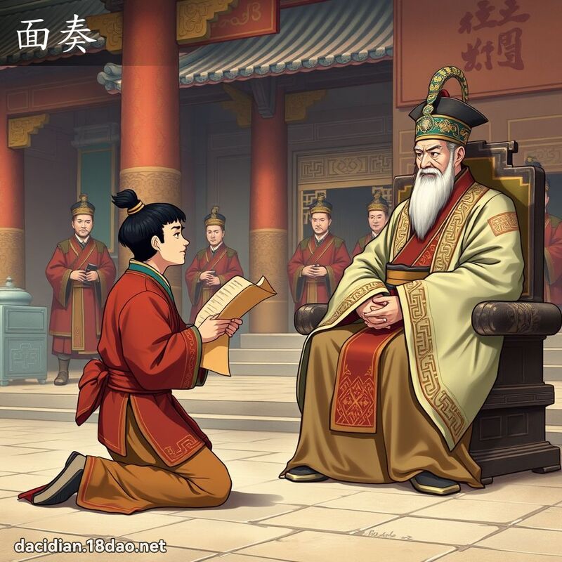 面奏 - 國語大辭典配圖