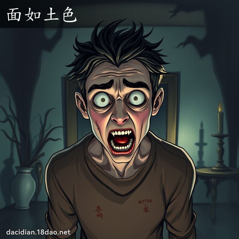 面如土色 - 國語大辭典配圖