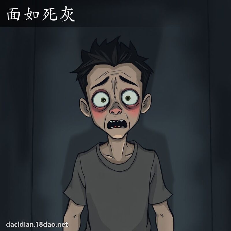 面如死灰 - 国语大辞典配图