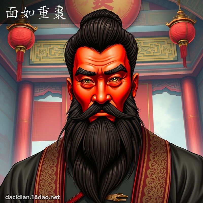 面如重棗 - 國語大辭典配圖