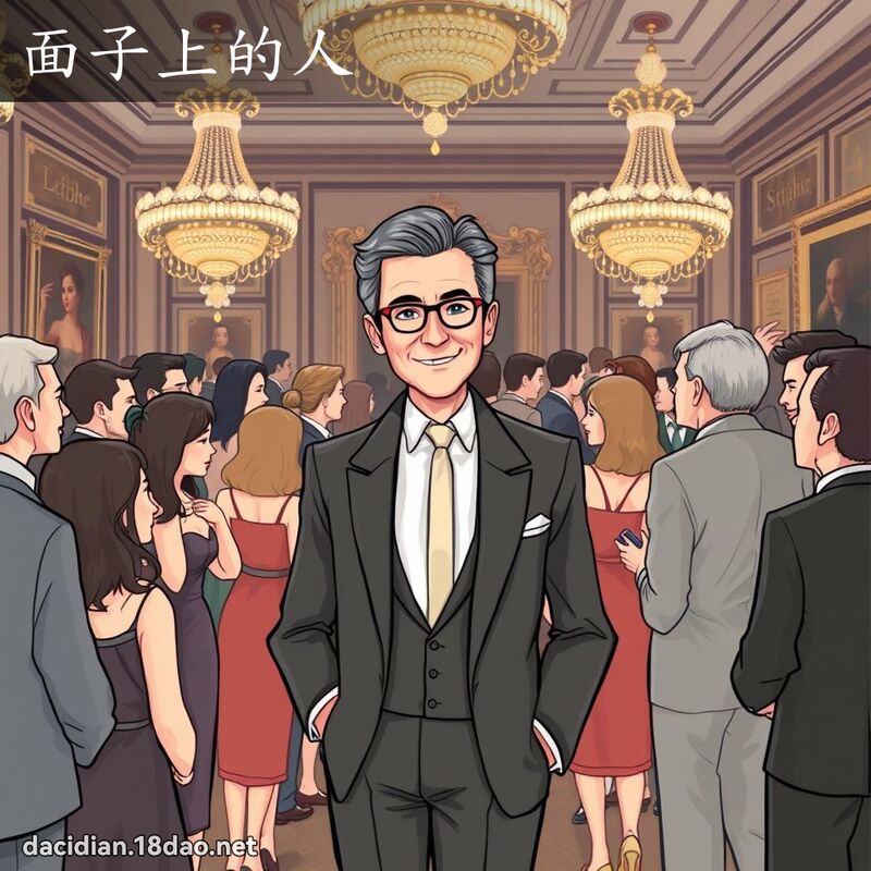 面子上的人 - 國語大辭典配圖