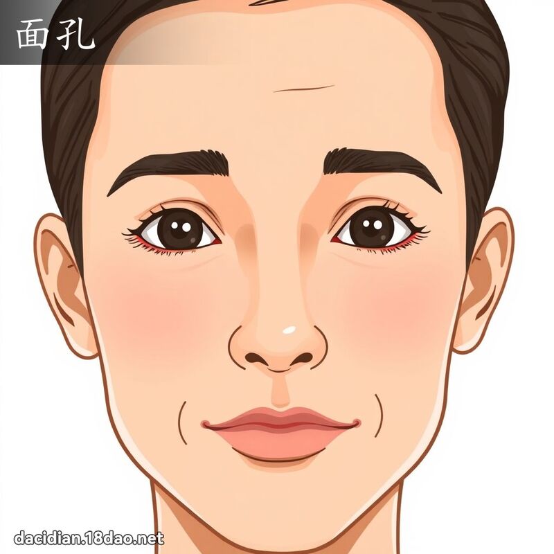 面孔 - 国语大辞典配图