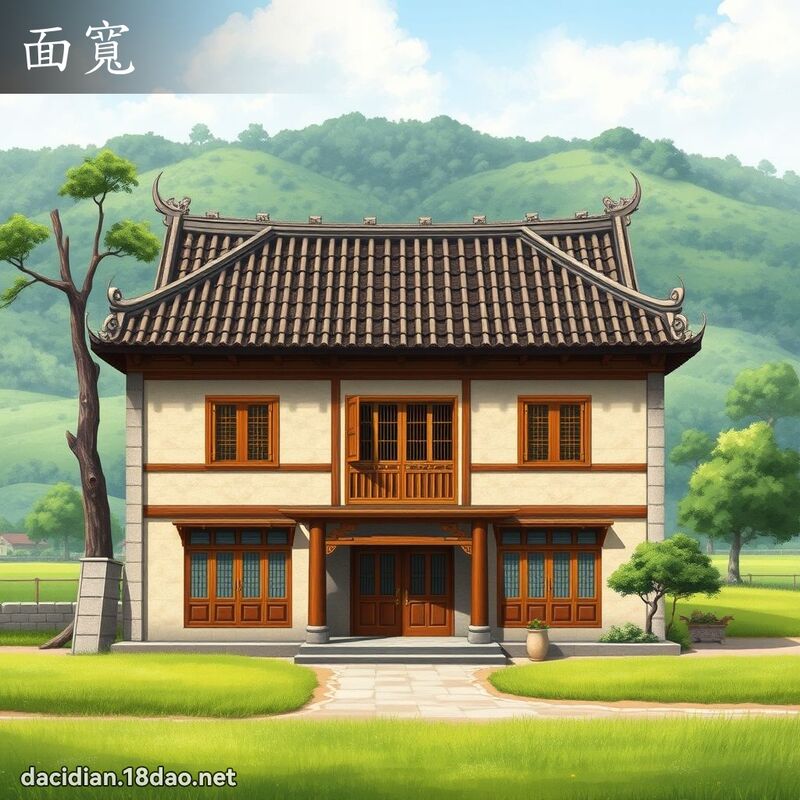 面寬 - 國語大辭典配圖