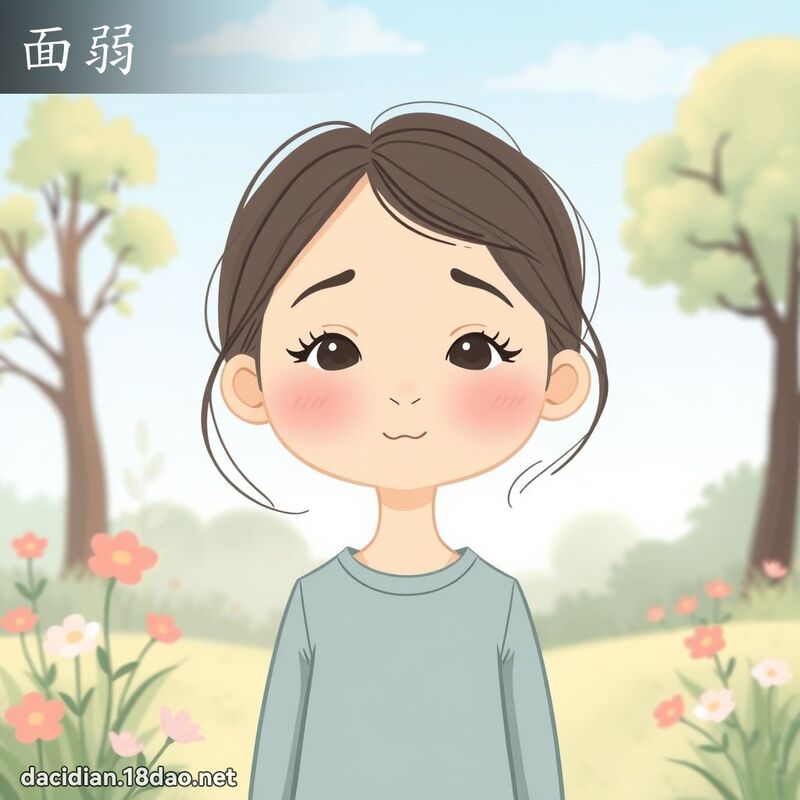 面弱 - 國語大辭典配圖