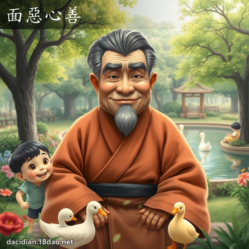 面恶心善 - 国语大辞典配图