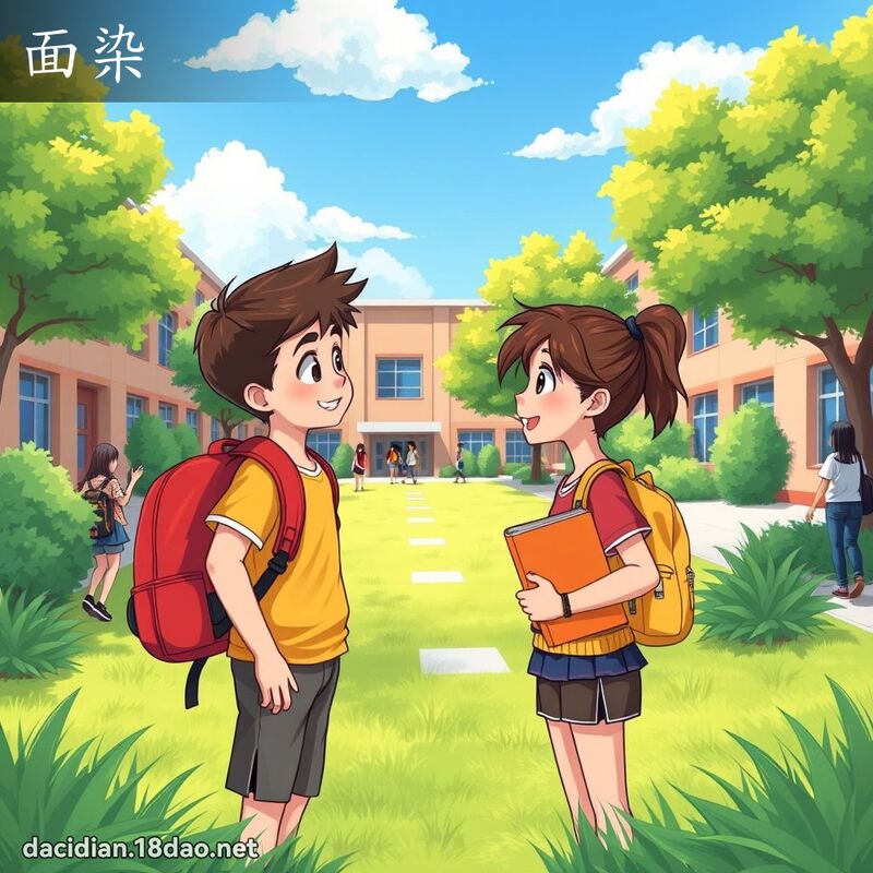 面染 - 國語大辭典配圖