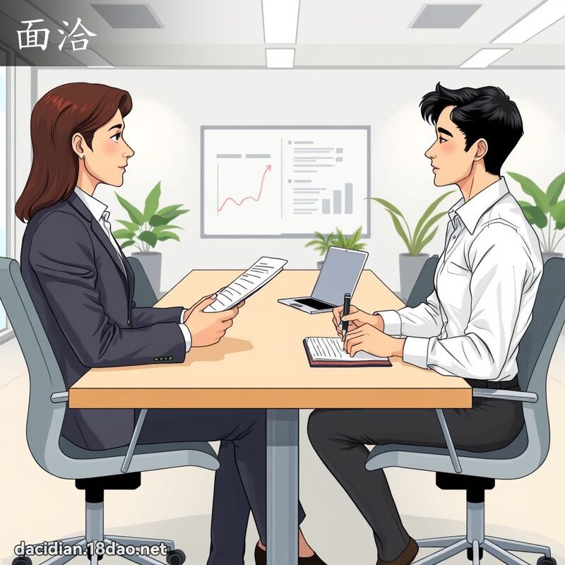面洽 - 國語大辭典配圖