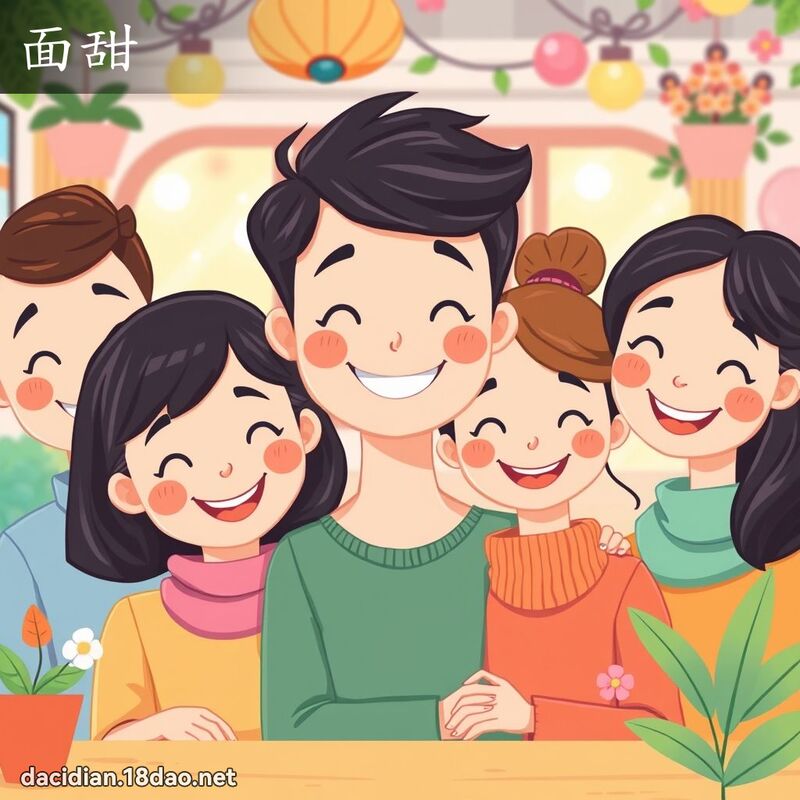 面甜 - 國語大辭典配圖