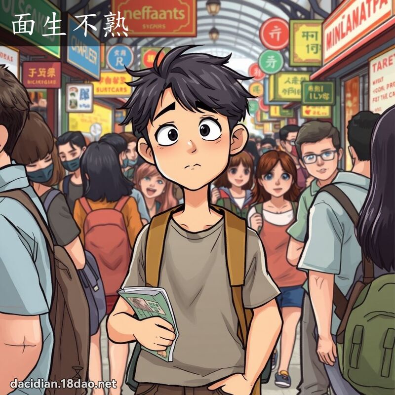 面生不熟 - 國語大辭典配圖