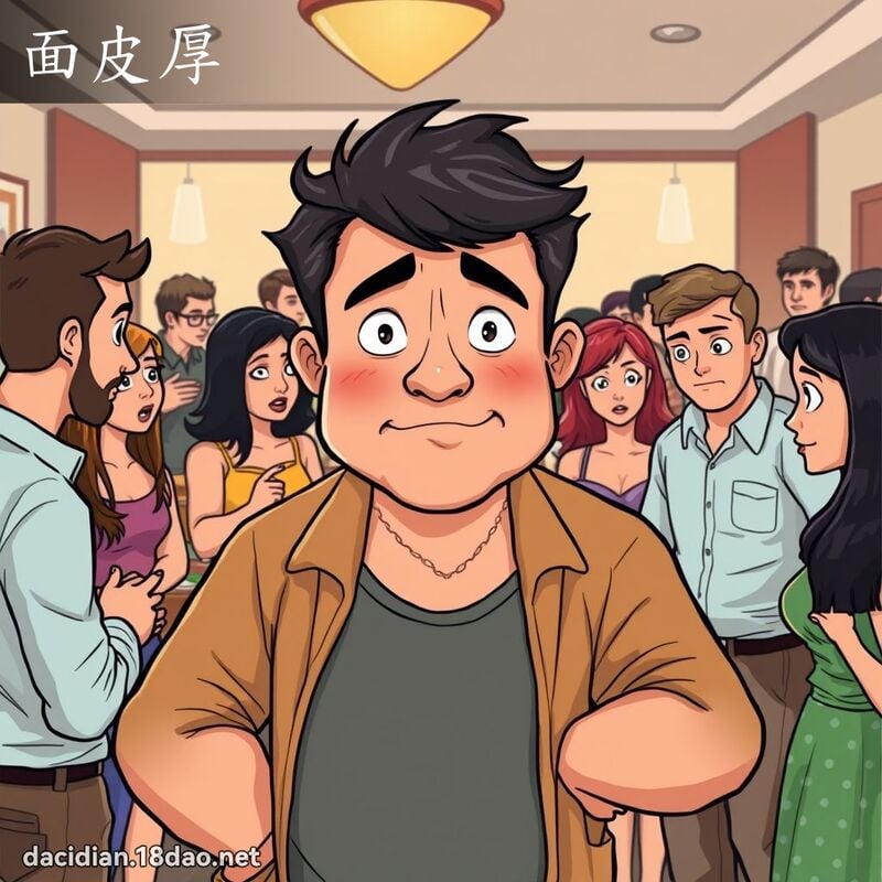 面皮厚 - 國語大辭典配圖