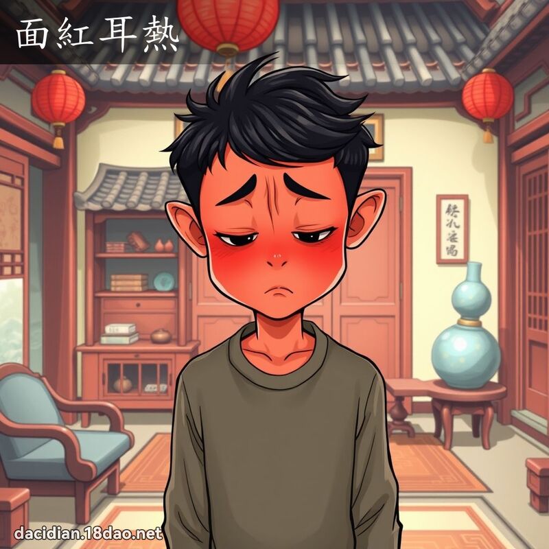 面红耳热 - 国语大辞典配图
