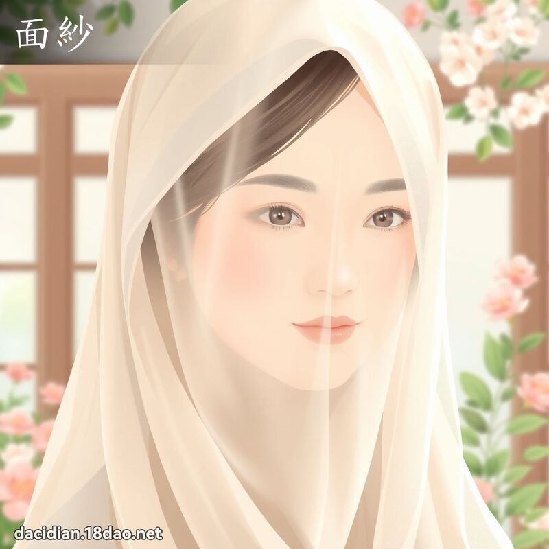 面紗 - 國語大辭典配圖