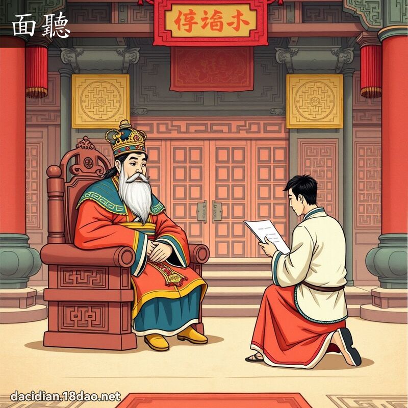 面聽 - 國語大辭典配圖