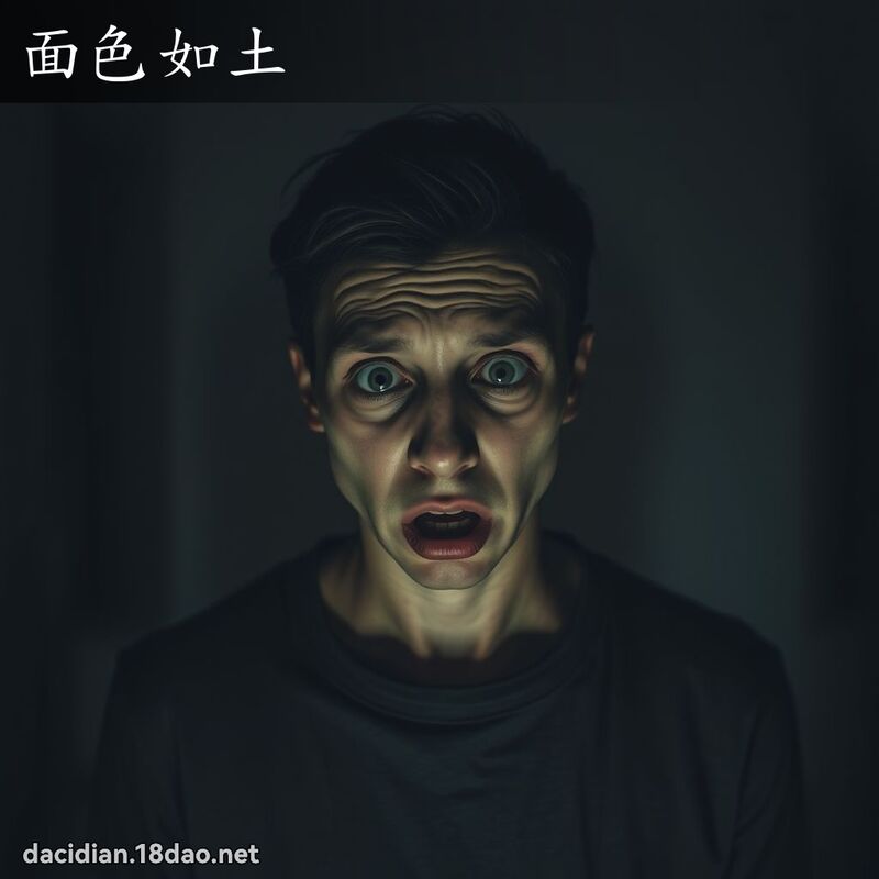 面色如土 - 國語大辭典配圖
