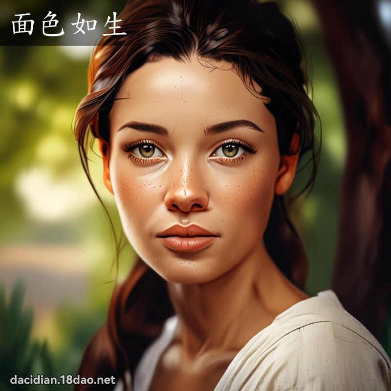 面色如生 - 國語大辭典配圖