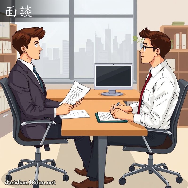 面談 - 國語大辭典配圖