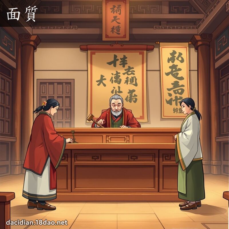 面质 - 国语大辞典配图