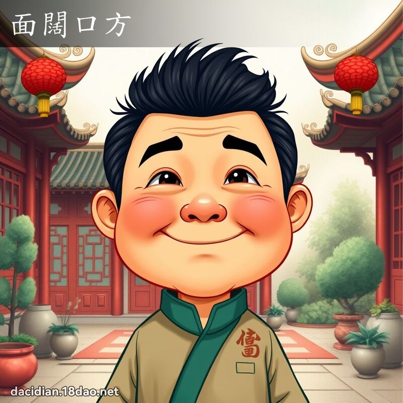 面闊口方 - 國語大辭典配圖