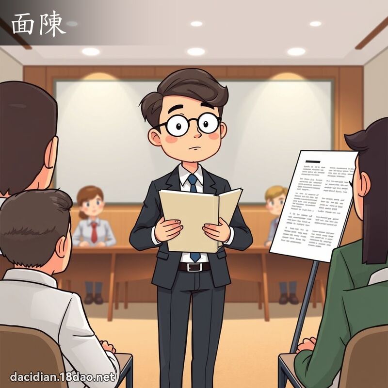 面陳 - 國語大辭典配圖