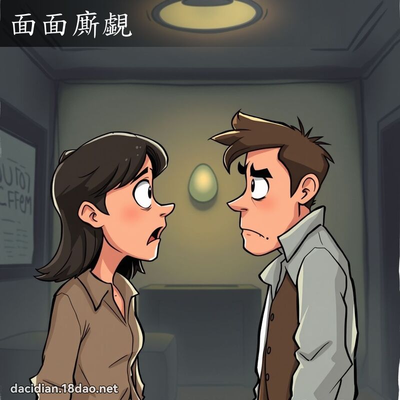 面面廝覷 - 国语大辞典配图