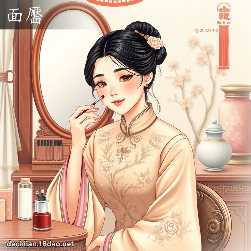 面靨 - 國語大辭典配圖