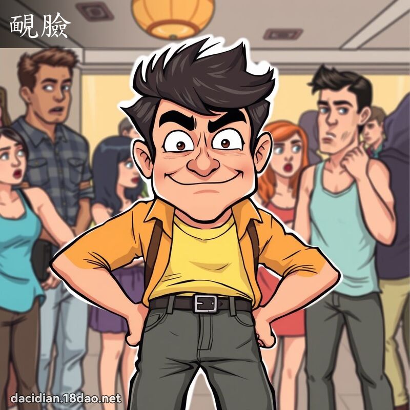 靦脸 - 国语大辞典配图