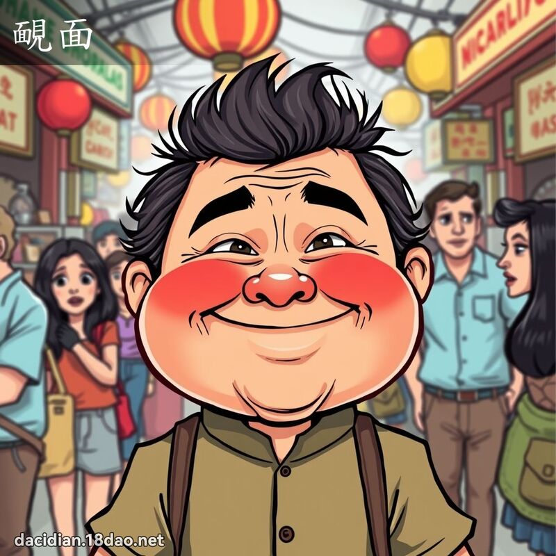 靦面 - 國語大辭典配圖