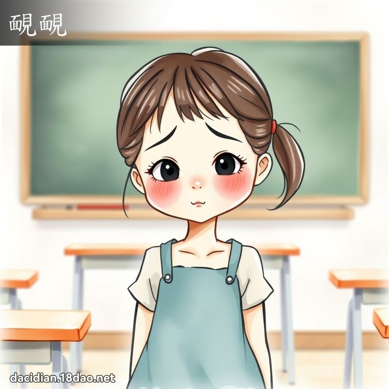 靦靦 - 国语大辞典配图