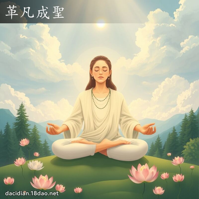 革凡成圣 - 国语大辞典配图