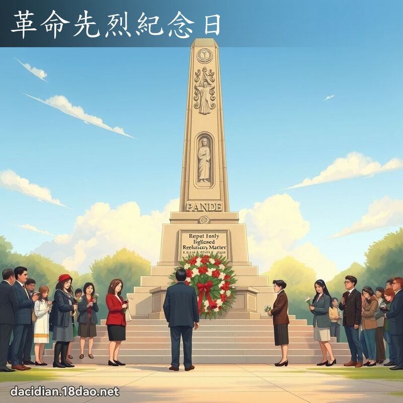 革命先烈纪念日 - 国语大辞典配图