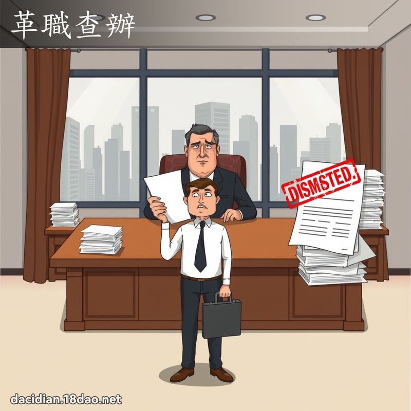 革職查辦 - 國語大辭典配圖
