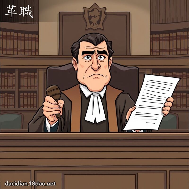 革職 - 國語大辭典配圖