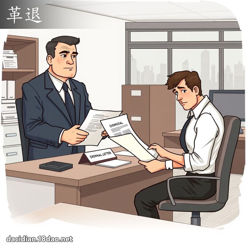 革退 - 國語大辭典配圖