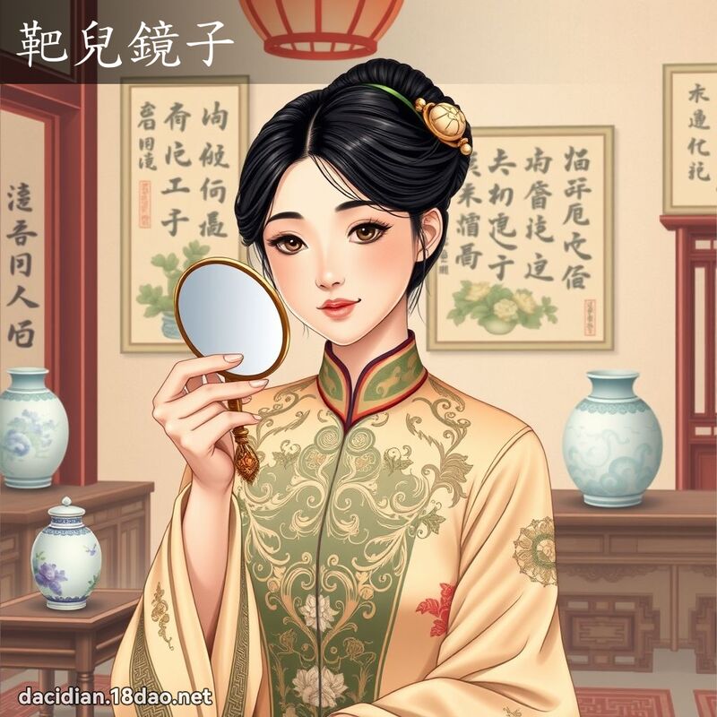 靶儿镜子 - 国语大辞典配图