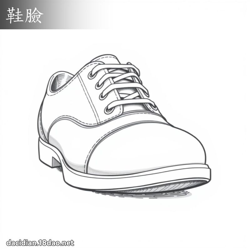 鞋脸 - 国语大辞典配图