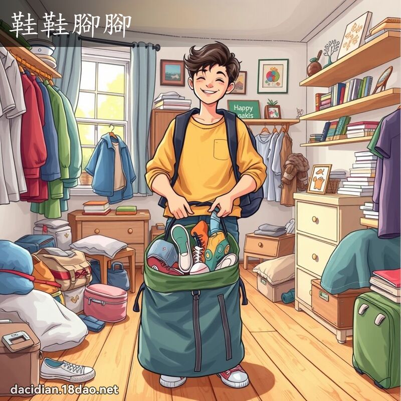 鞋鞋腳腳 - 國語大辭典配圖
