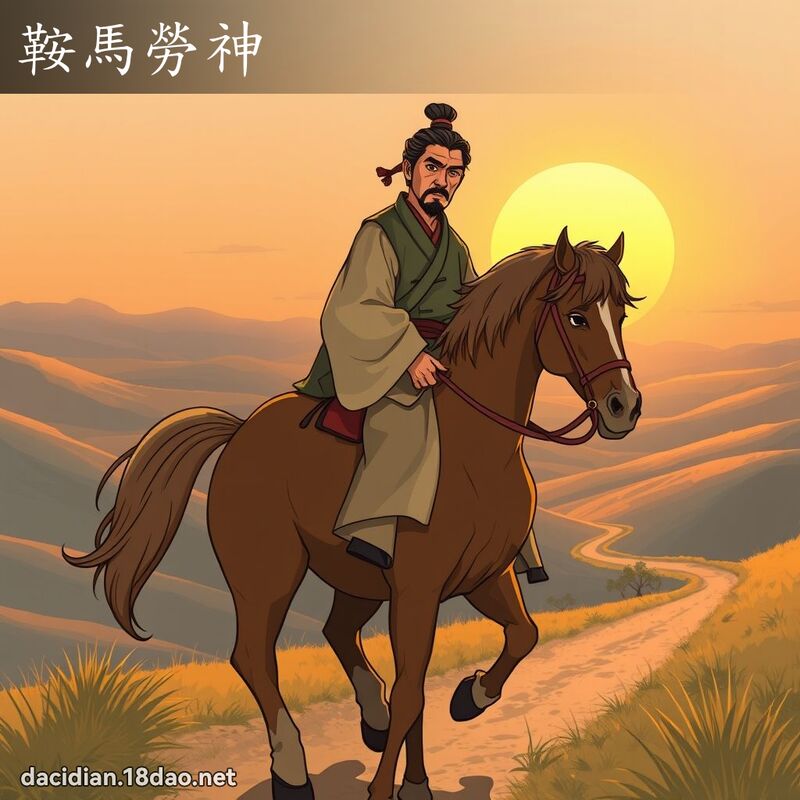 鞍馬勞神 - 國語大辭典配圖