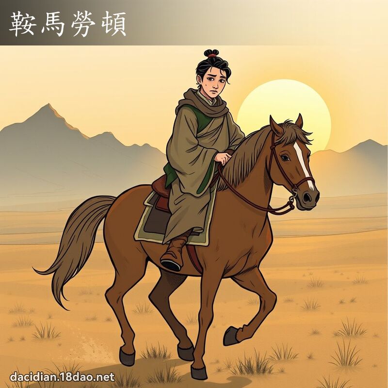鞍馬勞頓 - 國語大辭典配圖