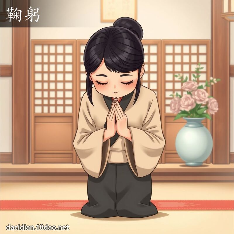 鞠躬 - 国语大辞典配图