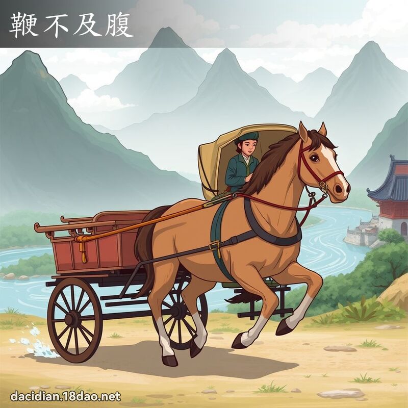 鞭不及腹 - 國語大辭典配圖