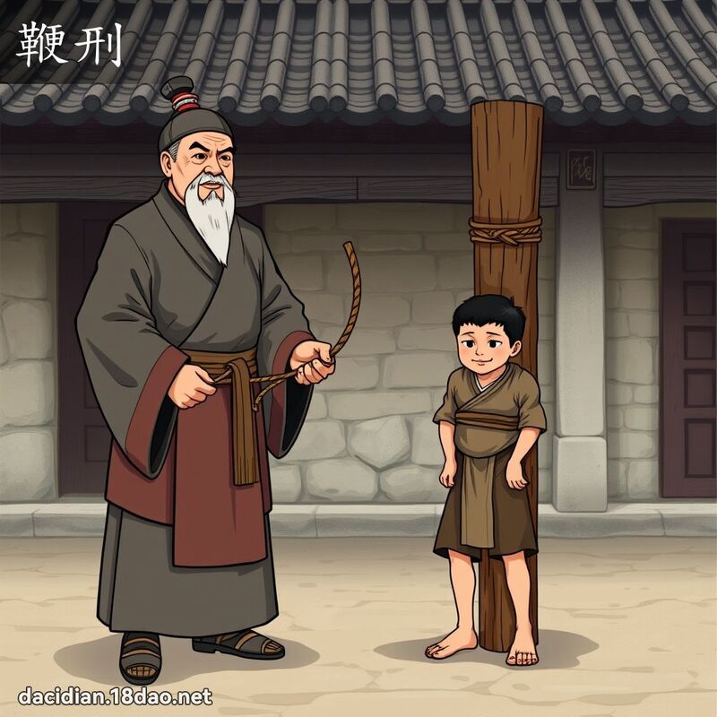 鞭刑 - 国语大辞典配图