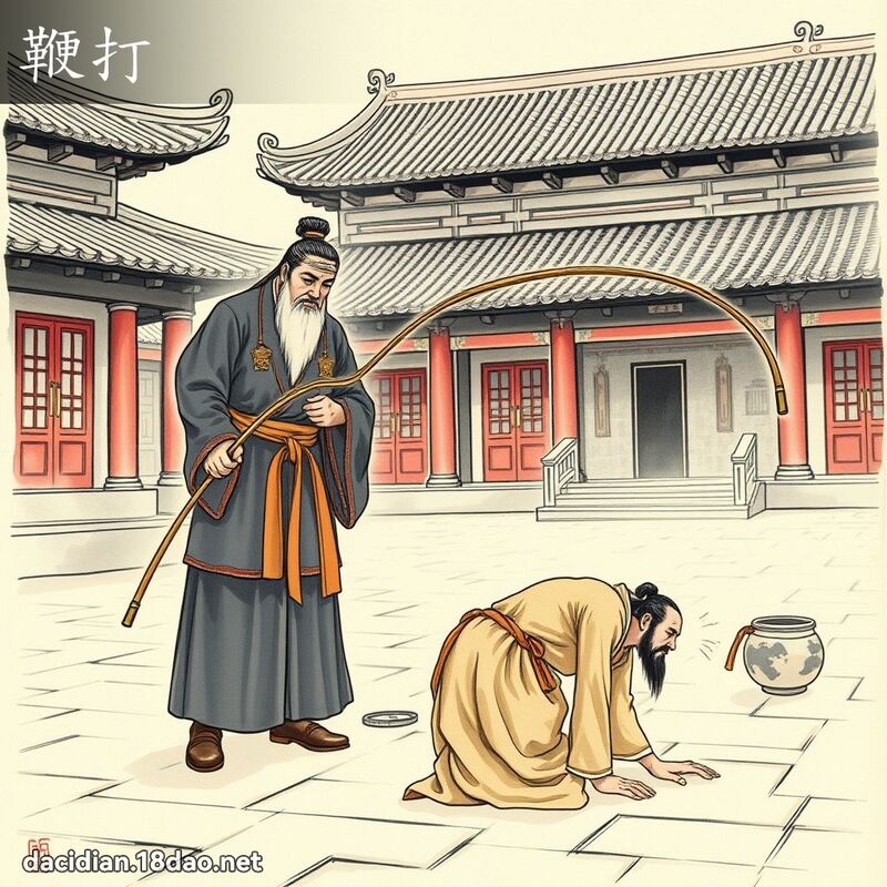鞭打 - 国语大辞典配图