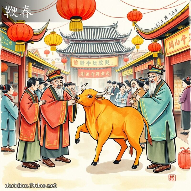 鞭春 - 國語大辭典配圖