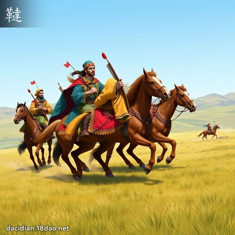 韃 - 國語大辭典配圖