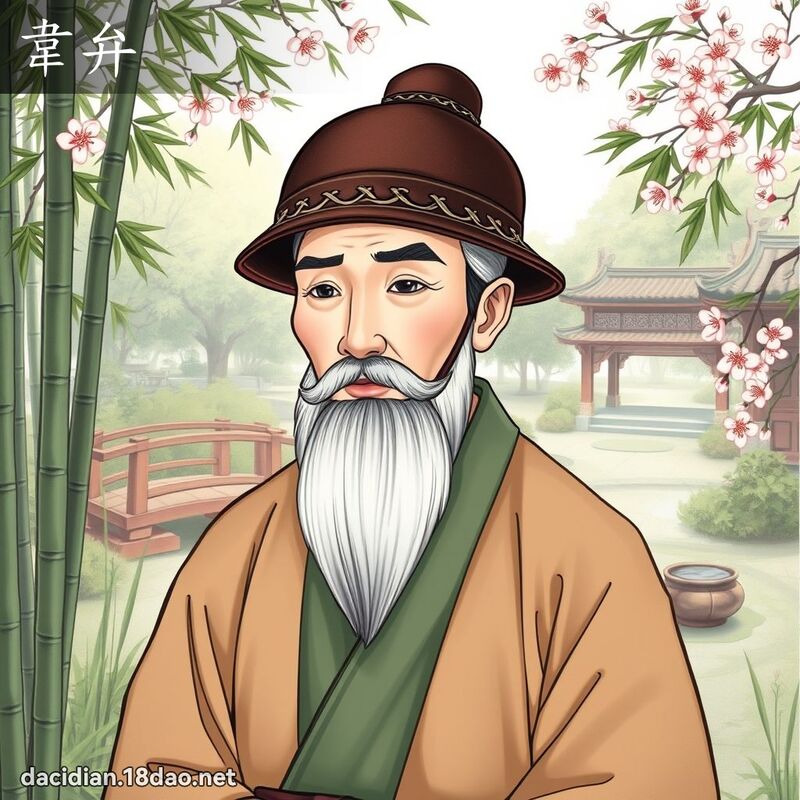 韦弁 - 国语大辞典配图