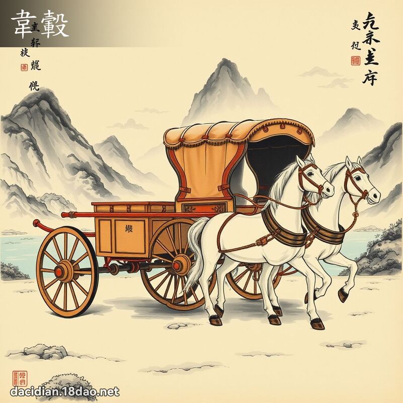 韦轂 - 国语大辞典配图